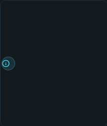 Info / help icon. A small i or ? icon that reveals a rich hover card, definitions, caveats and a measure's formula, without spending canvas space.