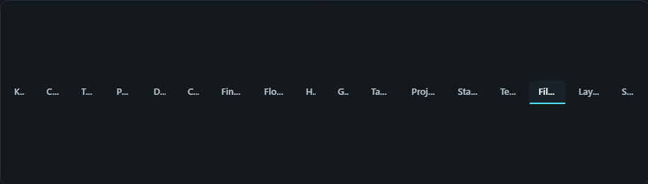 Page navigator (tabs). Navigation generated from the dashboard's pages, tabs, pills, a menu, cards or dots, so a multi-page report reads like an app.