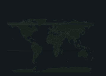 Map slicer. A world map used as a filter: countries in the data are tinted, a click selects one and the whole dashboard follows.