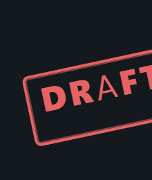 Stamp / watermark. Rotated DRAFT, CONFIDENTIAL or PRELIMINARY lettering as a rubber stamp, watermark, corner ribbon or pill, always on, or only while a data rule holds.